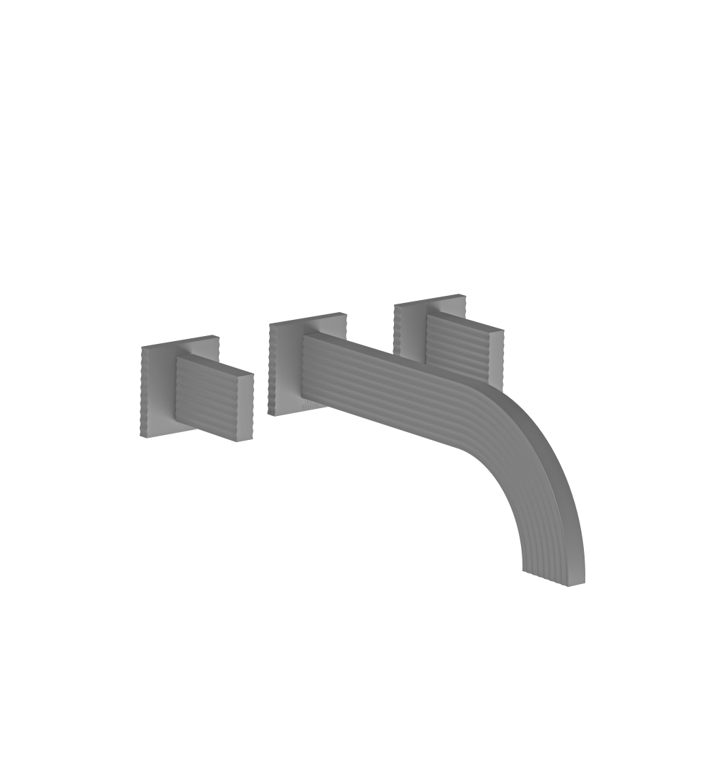 Groovy Wall-mounted lavatory faucet - Trim only