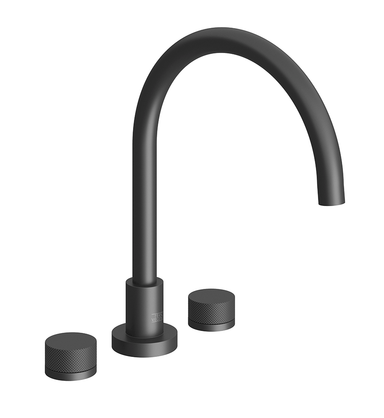 Nerea Deck mounted Roman bath faucet - Knurling