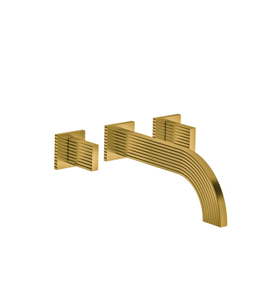 Groovy Wall-mounted lavatory faucet - Trim only