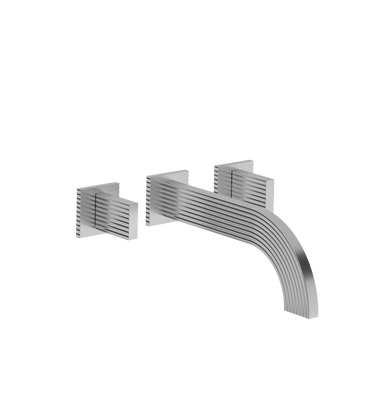 Groovy Wall-mounted lavatory faucet - Trim only