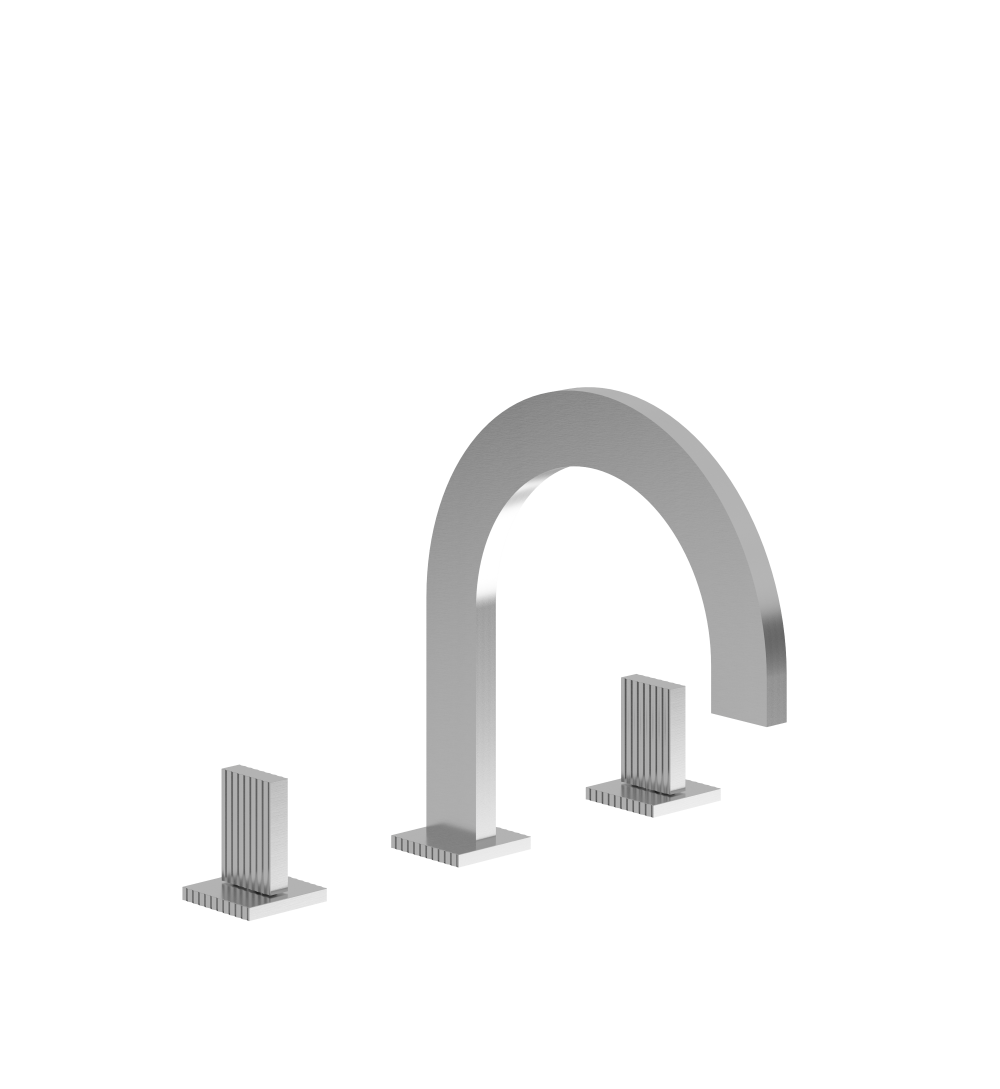Groovy Deck mounted Roman bath faucet 3/4" valves