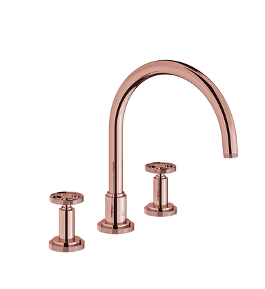 Techno Chic Deck mounted Roman bath faucet 3/4" valves - Vertical lines