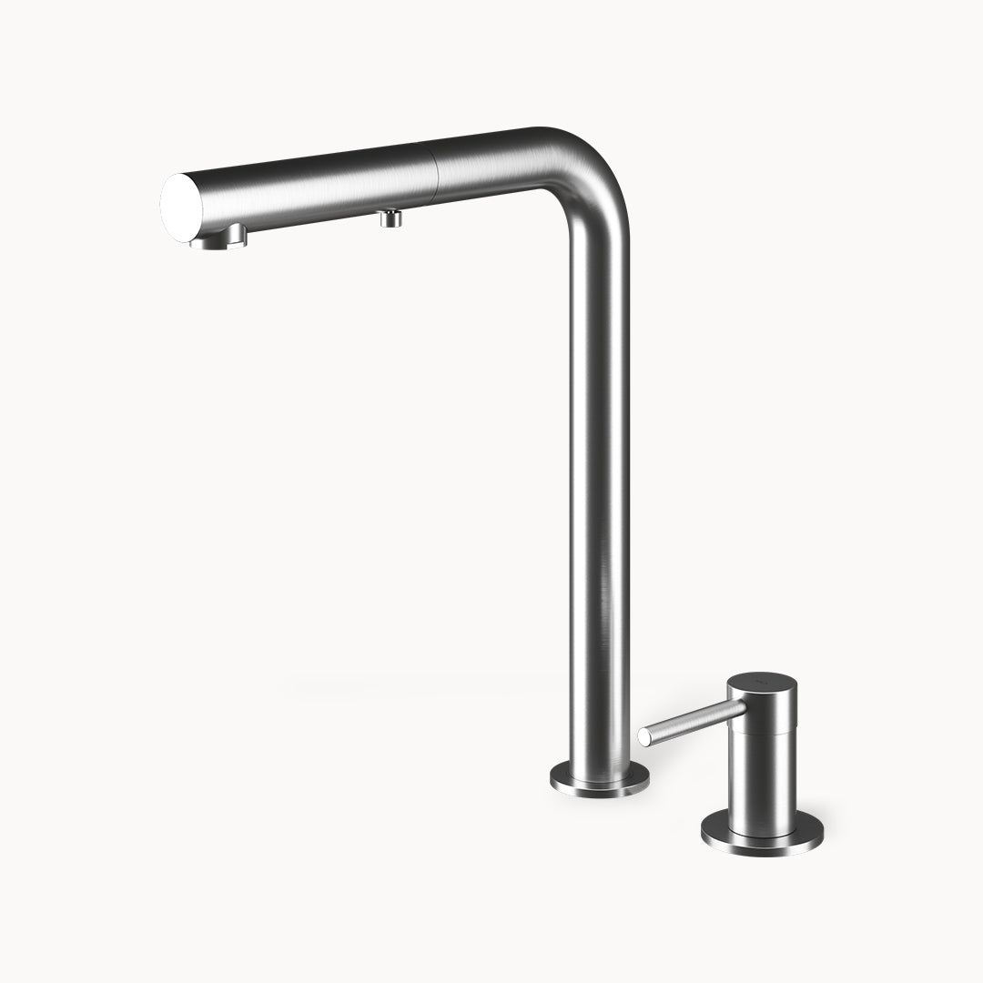 Model NEMO HD Two-hole Stainless Steel Kitchen Faucet with Pull-out Dual spray
