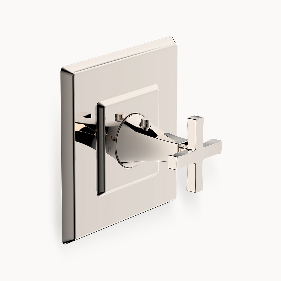 Leyden Thermostatic Shower Trim with Cross Handle