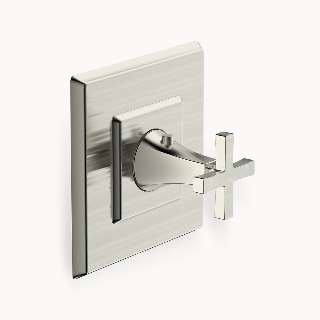 Leyden Thermostatic Shower Trim with Cross Handle