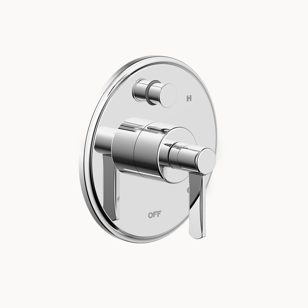 Darby Pressure Balance Shower Trim with Diverter and Metal Lever Handle