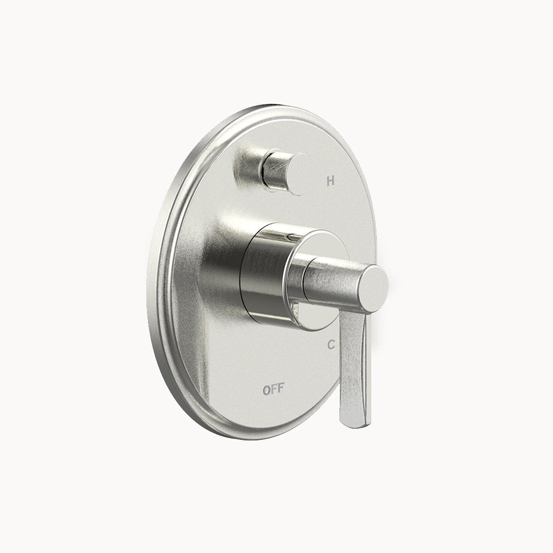 Darby Pressure Balance Shower Trim with Diverter and Metal Lever Handle