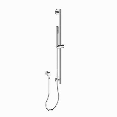 Techno Chic Slidebar handshower assembly with supply elbow - Vertical lines