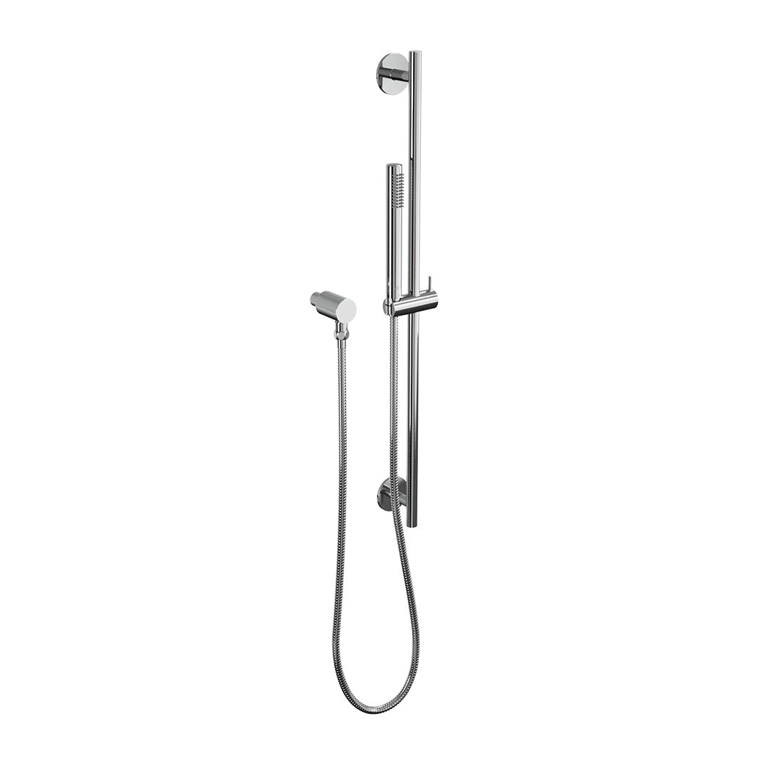 Universal Round Handshower Slidebar Assembly with Supply Elbow