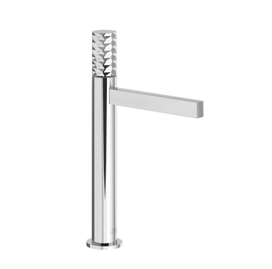 Lollipop Vessel single handle luxury lavatory set with push-down pop-up drain assembly - Diamond