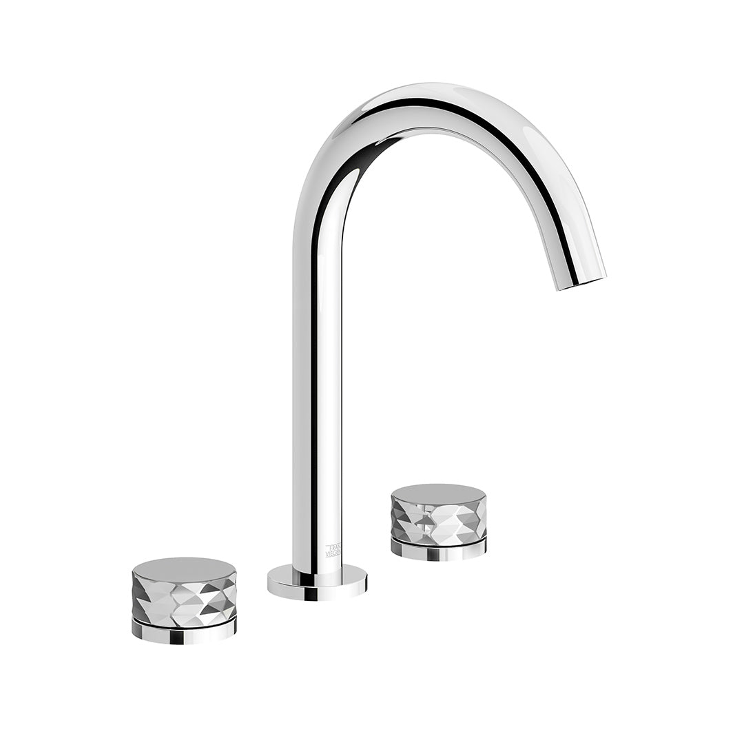 Nerea Widespread lavatory faucet with pop-up drain assembly - Diamond
