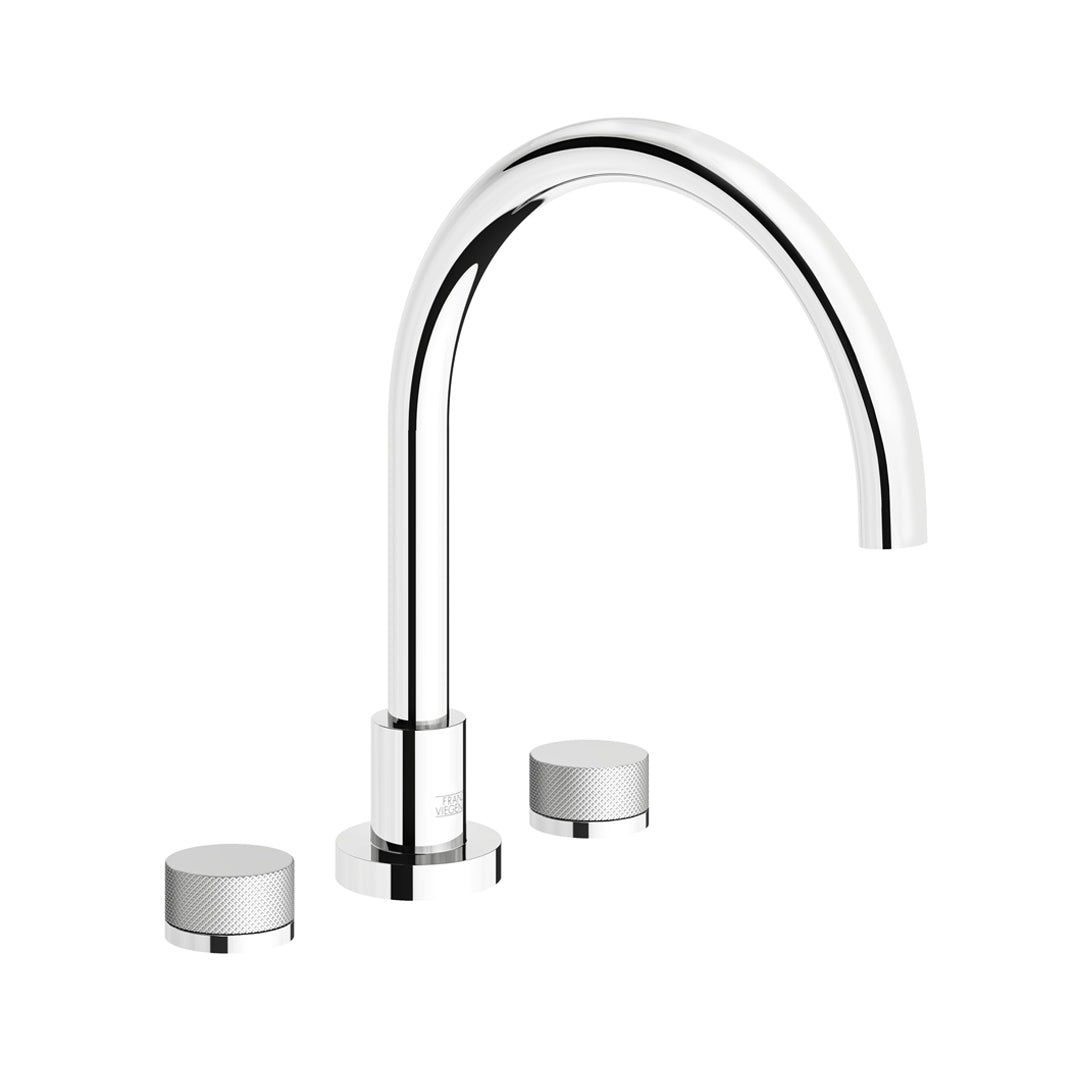 Nerea Deck mounted Roman bath faucet - Knurling