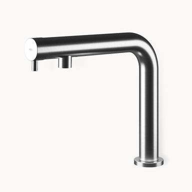 MINIMAL Single Hole Bathroom Faucet with Metal Lever Handle