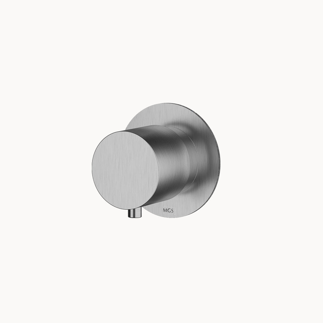 Minimal Stainless Steel Volume Control Shower Trim – 1 Function