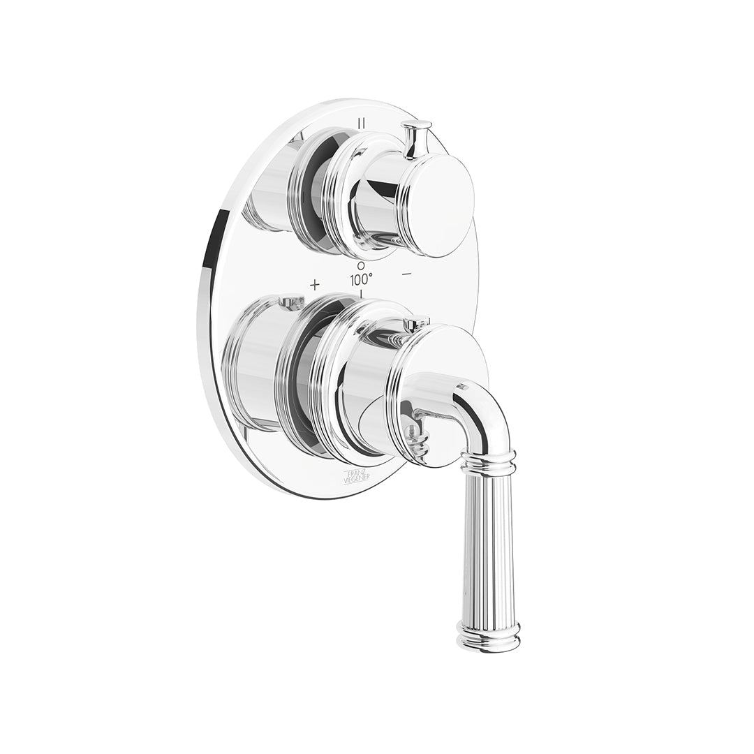 Classic H Thermostatic Three-Way Shower Trim – 3 Non-shared Functions