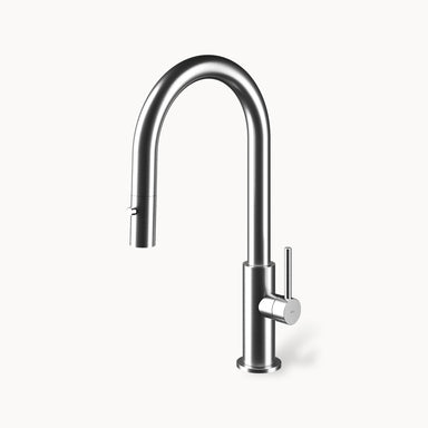 Model SPIN DB Single-hole Stainless Steel Faucet with Pull-down Dual spray