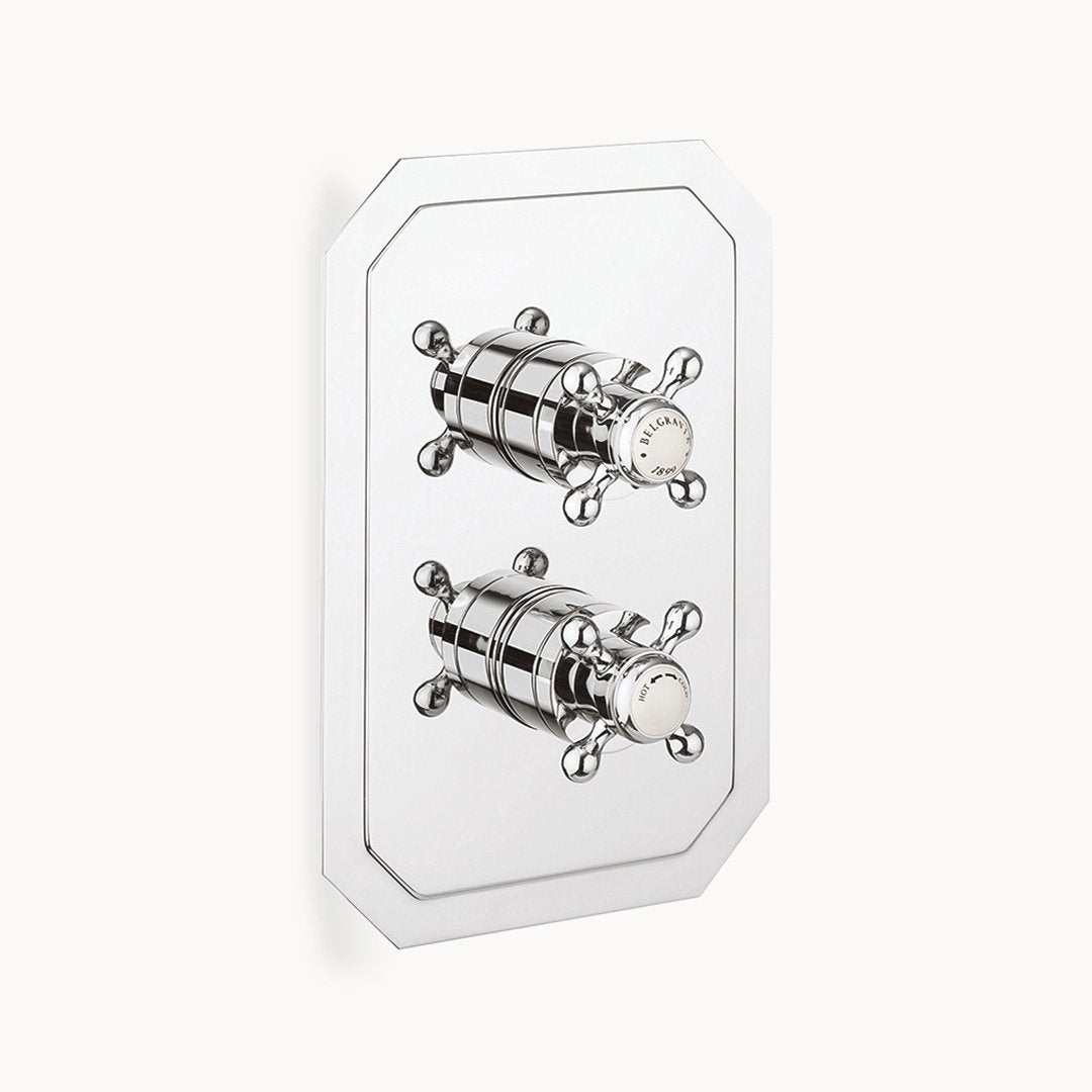 Belgravia 2500 Thermostatic Shower Trim with Cross Handles – 3 Non-shared Functions