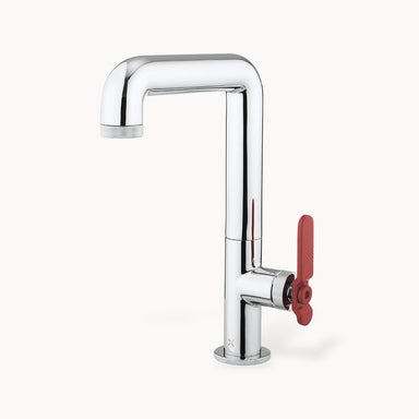 UNION Vessel Faucet with Red Lever