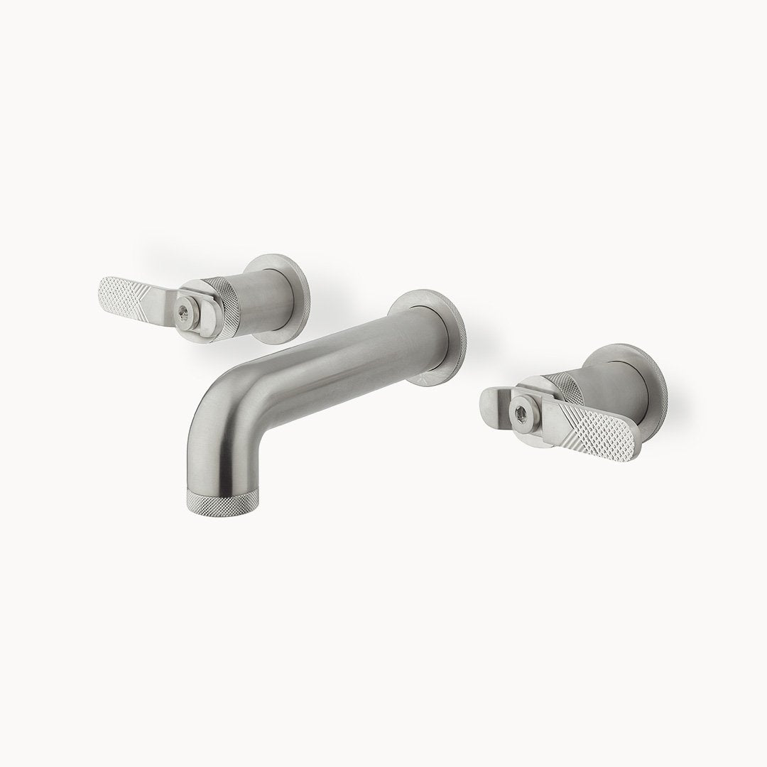 UNION Wall Mount Bathroom Faucet with Metal Lever Handles