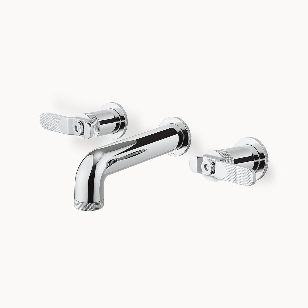 UNION Wall Mount Bathroom Faucet with Metal Lever Handles