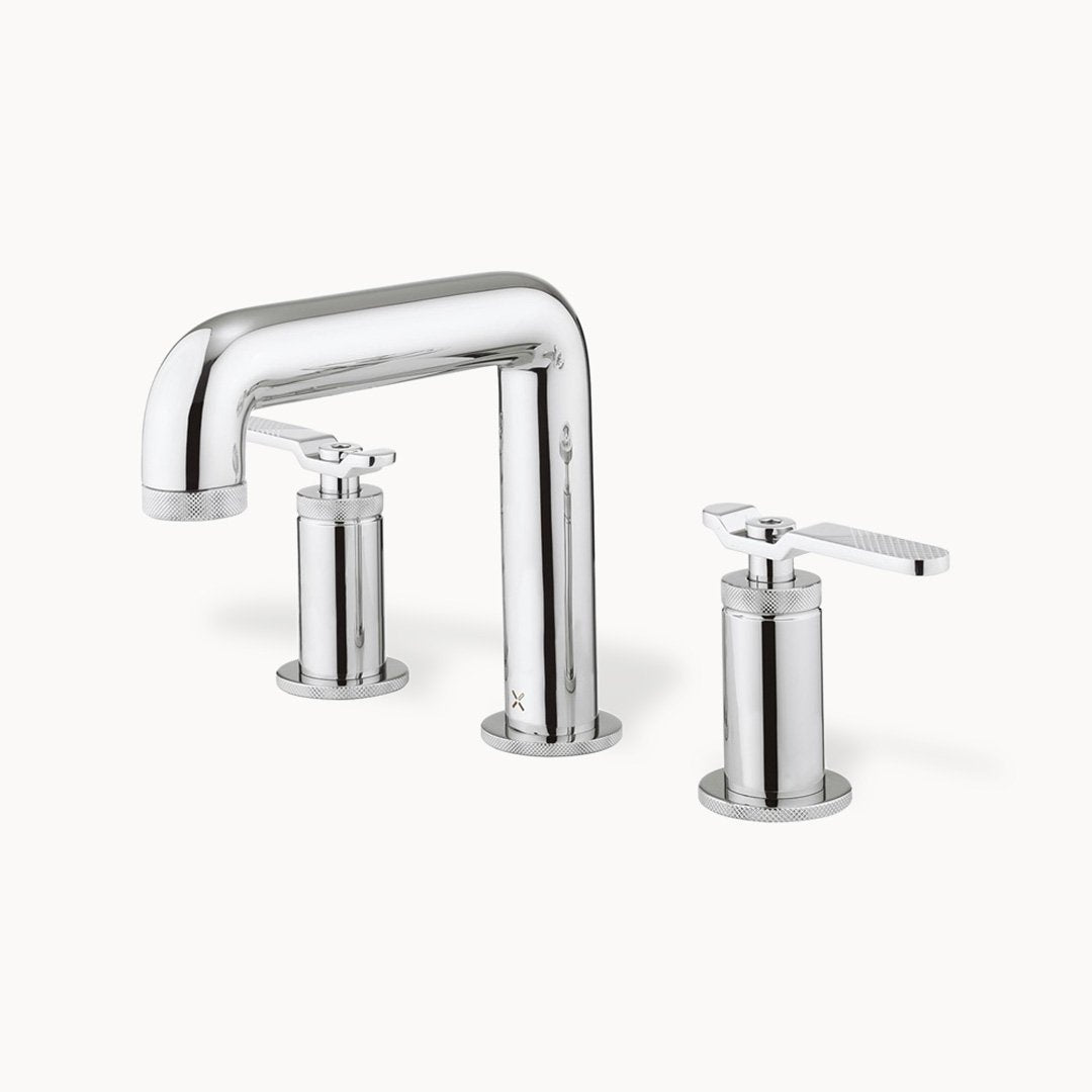 UNION Widespread Bathroom Faucet with Metal Lever Handles