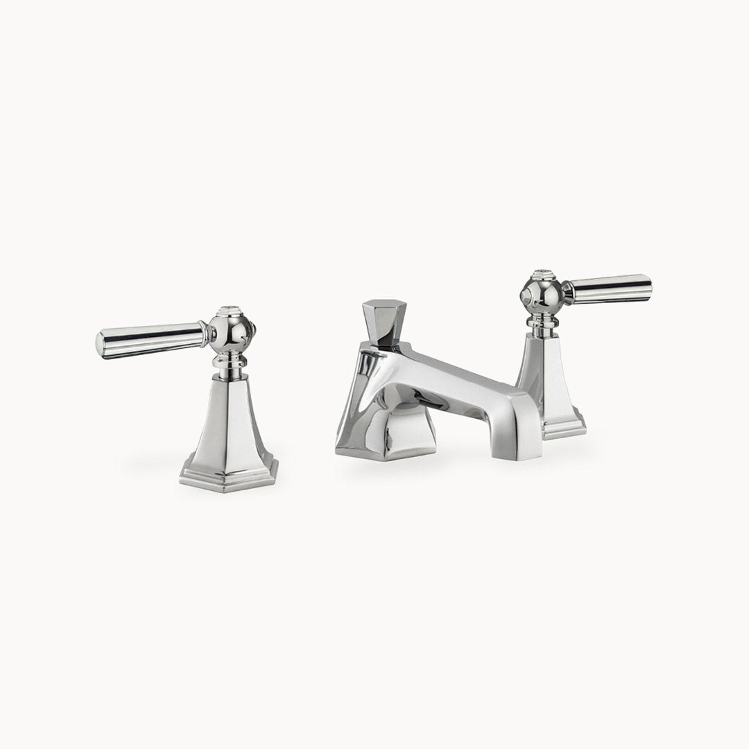Waldorf Widespread Bathroom Faucet with Metal Lever Handles