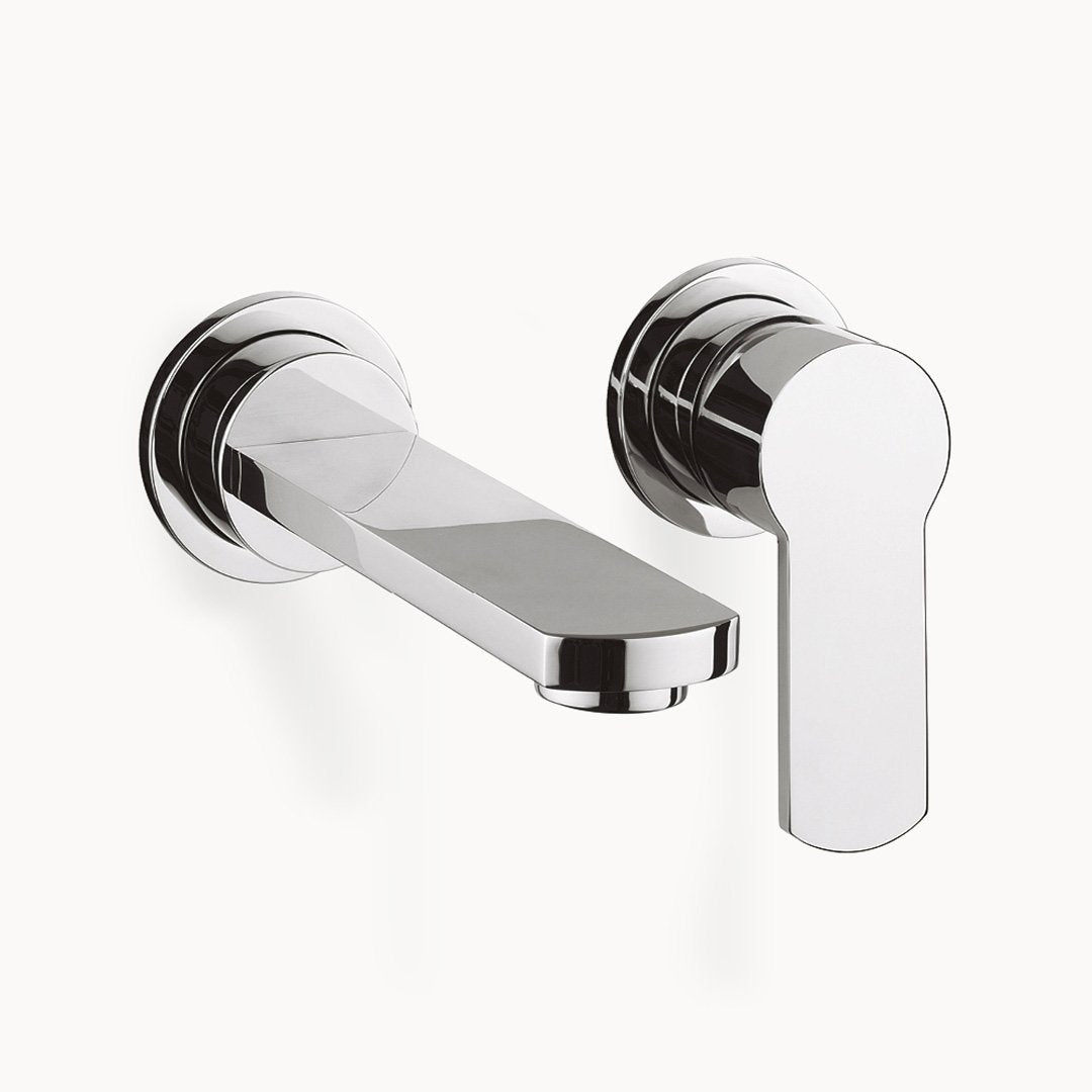 Wisp Wall Mount Bathroom Faucet with Metal Lever Handle