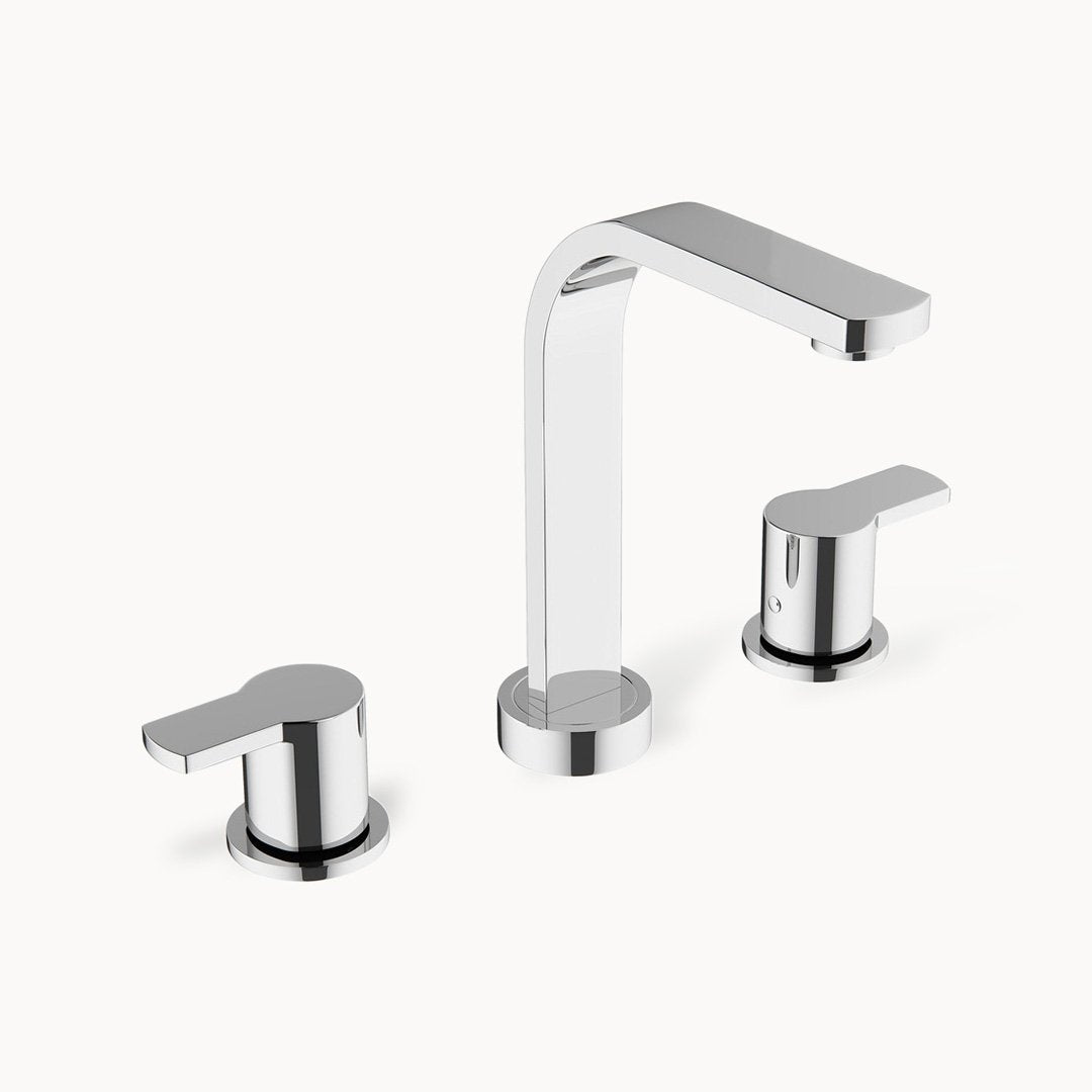 Wisp Widespread Bathroom Faucet with Metal Lever Handles
